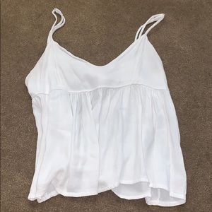 White flowy tank